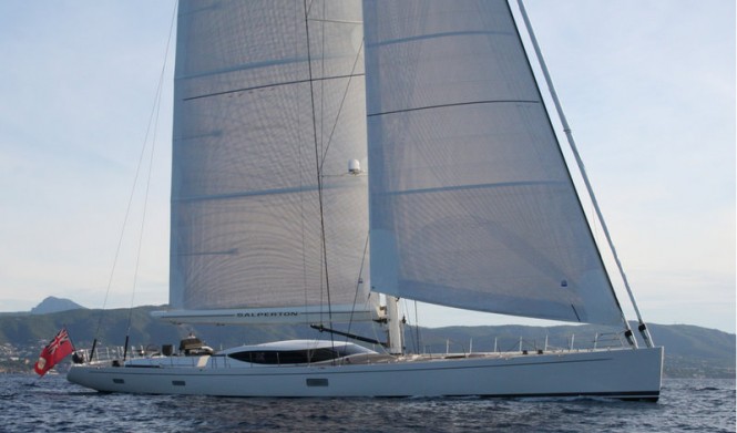 New Doyle Stratis highperformance sails for Fitzroy 45m charter yacht Salperton IV