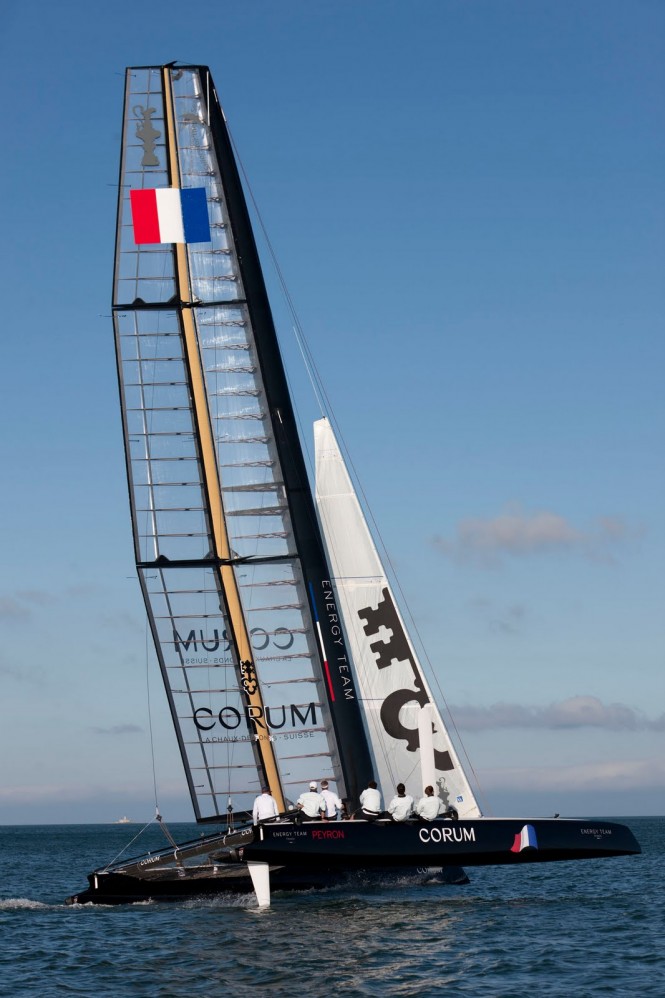 America´s Cup first test sail in San Diego Bay