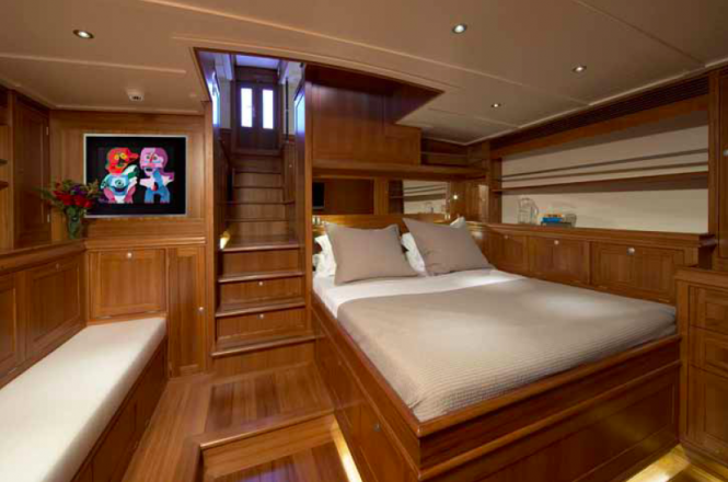 Interior of the stunning Lionheart Yacht by Hoek Design