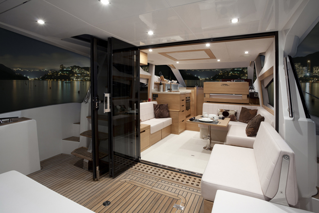 Motor yacht Galeon 420 Fly interior Motor yacht Galeon 420 Fly interior