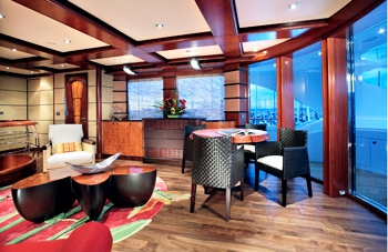 Mr Terrible charter yacht - skylounge Mr Terrible charter yacht - skylounge