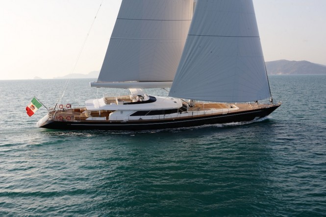 Perini Navi 45m sailing yacht Clan VIII delivered