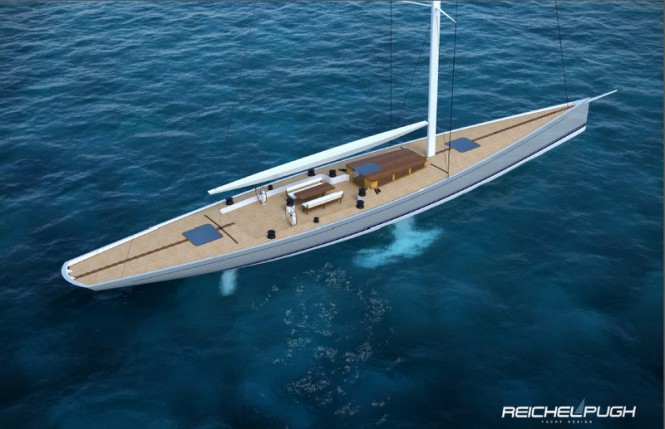 Sailing yacht Classic Racer 115 - upview Credit Reichel Pugh Yacht Design Sailing yacht Classic Racer 115 - upview Credit Reichel Pugh Yacht Design