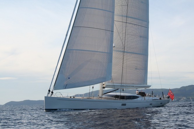 Charter yacht Salperton IV fitted with new Southern Spars mast and rigging