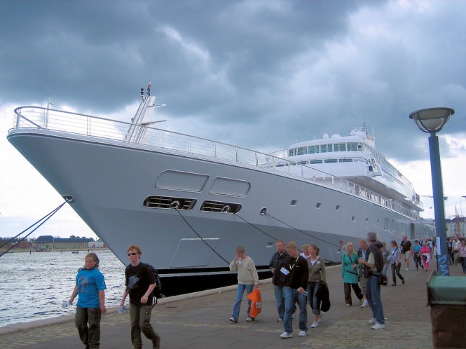 138.37 m Lurssen Mega Yacht Rising Sun photographed by Niels M Knudsen
