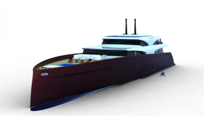 172´ Eco-friendly motor yacht N-DOUR by Riccardo Pilurzu