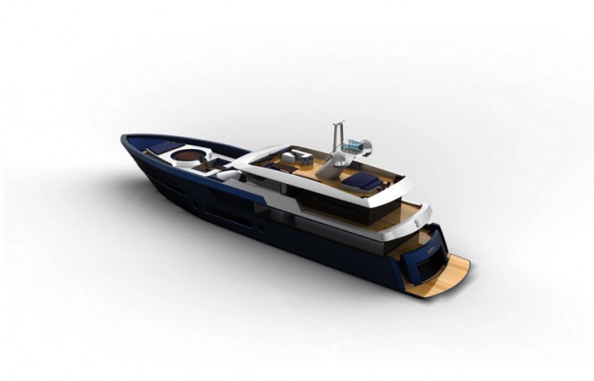 47m Aura Superyacht - View from above 47m Aura Superyacht - View from above