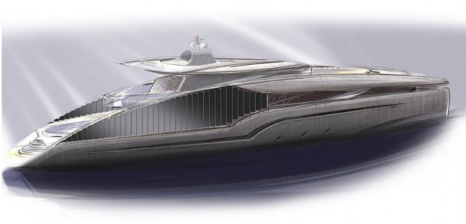 55m Motor Yacht Solar Privacy System (SPS) designed by Chris Bowen