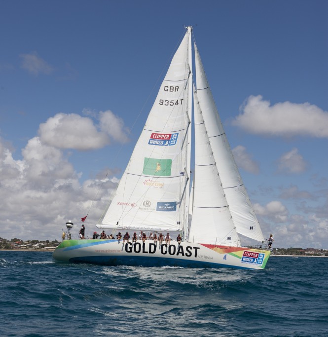 Boat Works hosts Clipper 68′ sailing yacht Gold Coast Australia