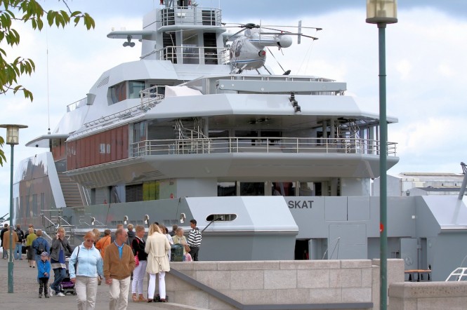 71m Superyacht Skat by Lurssen - Aft View - Photography by Niels M Knudsen