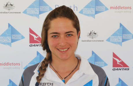 Cook Islander and Guatemalan Women at the Perth 2011 ISAF Sailing World Championships