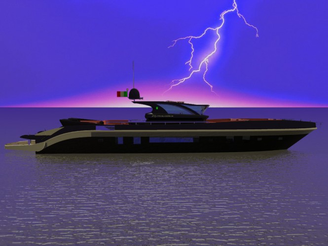 BlackSwan motor yacht Re-Set by Francesco Corda of FJM Powerdesign BlackSwan motor yacht Re-Set by Francesco Corda of FJM Powerdesign