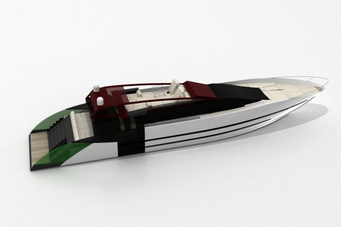 Cafiero super yacht Blunt 118 - upview Cafiero super yacht Blunt 118 - upview