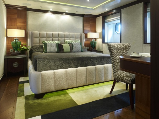 Guest Cabin on Kaiser Superyacht ©David Churchill Guest Cabin on Kaiser Superyacht ©David Churchill