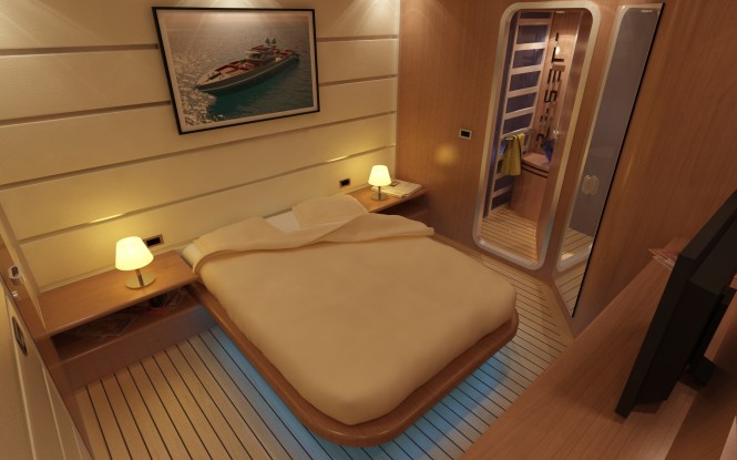 Interior of the Re-Set yacht by Fjm Powerdesign Interior of the Re-Set yacht by Fjm Powerdesign