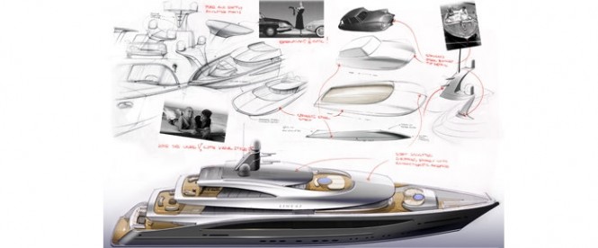 New 65m CMN Line 65 yacht concept by Andrew Winch Designs