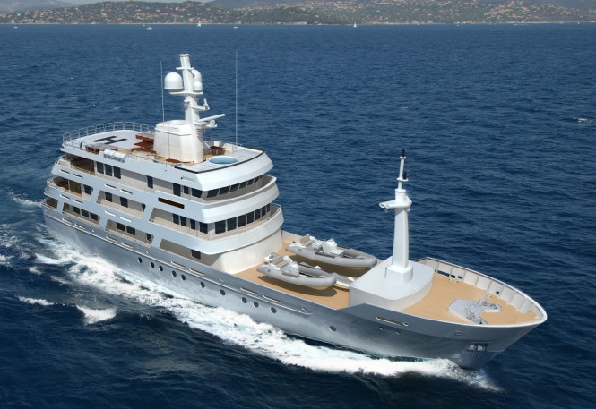 New 54m motor yacht Chuggaboom designed by Vripack