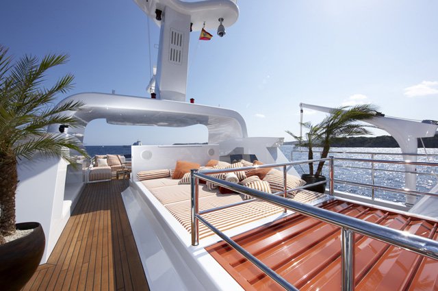 On board of the luxury yacht Life Saga On board of the luxury yacht Life Saga