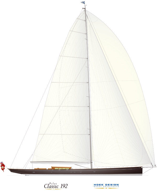 New Proteksan Turquoise 58.3m Sailing Yacht Pilot Classic 192 by Hoek Design
