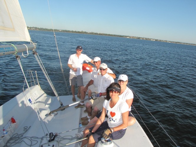 The R Marine Perth team gave it their best shot crossing the finish line at the tail end The R Marine Perth team gave it their best shot crossing the finish line at the tail end