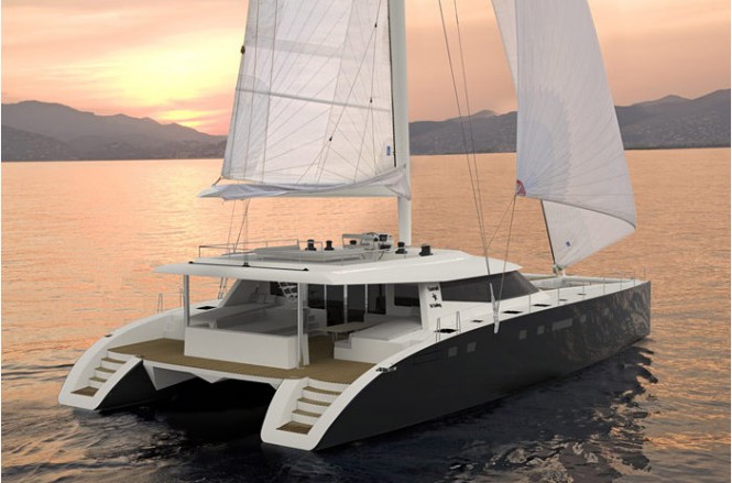 24m sailing yacht Sunreef 80 - rear view 24m sailing yacht Sunreef 80 - rear view