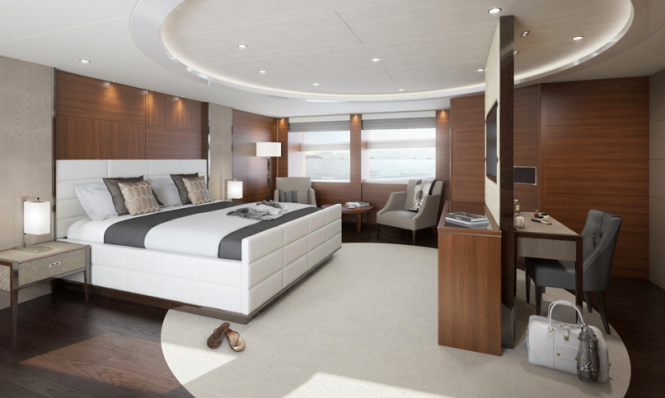 40M Princess yacht - Master Suite