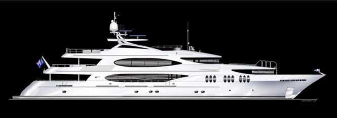 50m motor yacht Tsumat (ex T-057) by Trinity Yachts launched