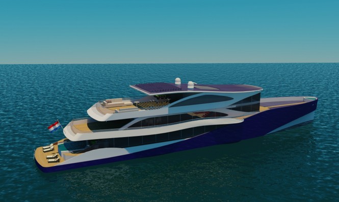 63m eco-friendly super yacht Diana Navitas (Diana 439) by Diana Yacht Design