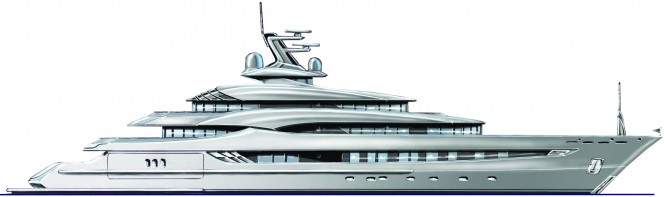 Andrew Moore designed motor yacht SHE for Pegaso Marine