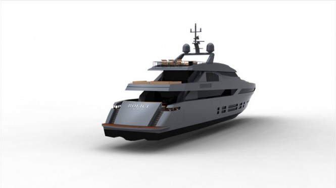 Bolici 160 Alloy Superyacht - rear view Bolici 160 Alloy Superyacht - rear view