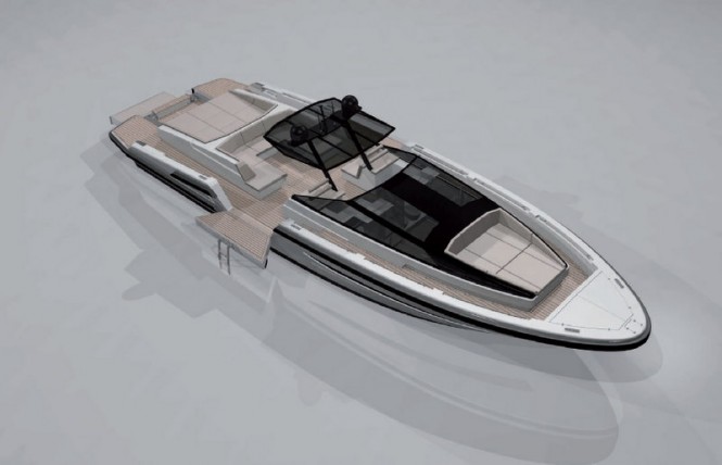 DarielUP Yacht - view from above DarielUP Yacht - view from above