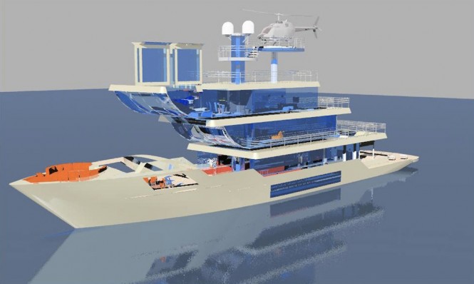 Motor Yacht TERRACED by the Italian designer Francesco Corda