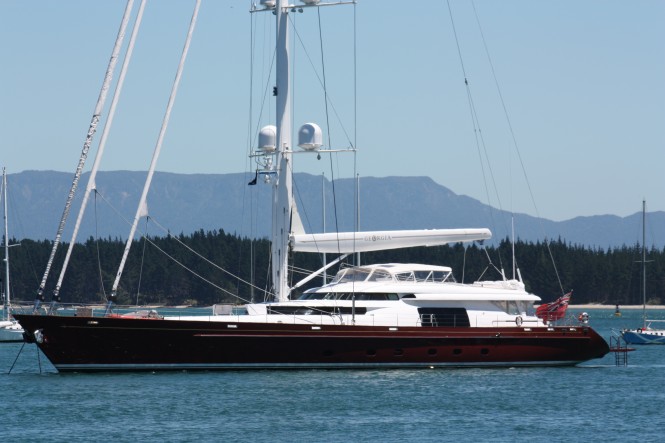 Alloy Yachts’ Superyacht GEORGIA spotted in New Zealand by Trevor Lowe