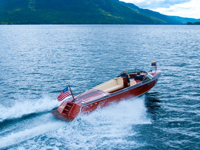 Mahogany Yacht Tenders by Hacker-Craft on display at Miami Boat Show