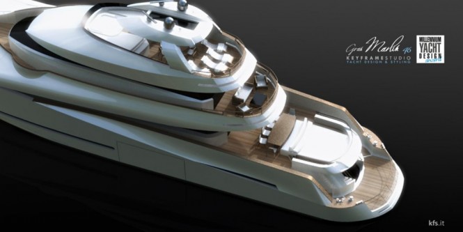 KFS Super Yacht Gran Marlin 46 - rear view KFS Super Yacht Gran Marlin 46 - rear view