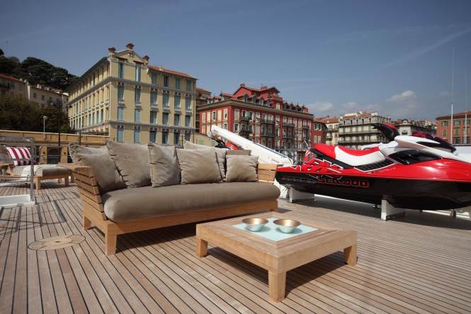 Lady Trudy Superyacht offering a wide variety of water toys Lady Trudy Superyacht offering a wide variety of water toys