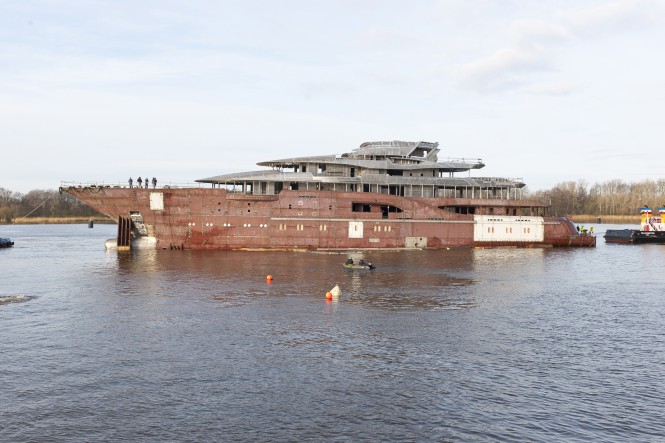 85m Superyacht NIKI launched by Lürssen Yachts
