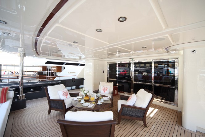Luxurious Exterior on board Super Yacht Lady Trudy Luxurious Exterior on board Super Yacht Lady Trudy