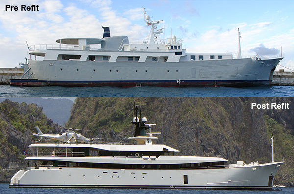 55m motor yacht GALAPAGOS converted by HYS Yachts into ARK ANGEL Superyacht