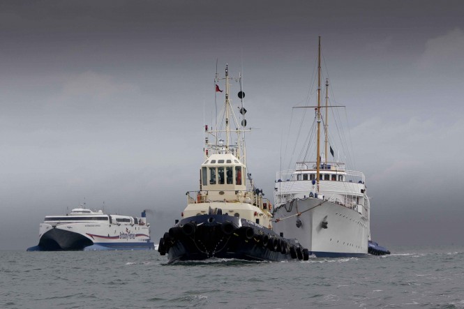 Burgess Marine supports the refit of the 64m classic motor yacht SHEMARA