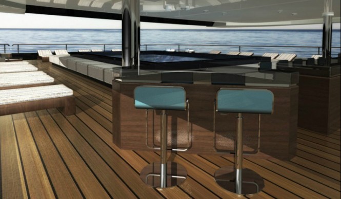 On board the luxury yacht NPe75 On board the luxury yacht NPe75