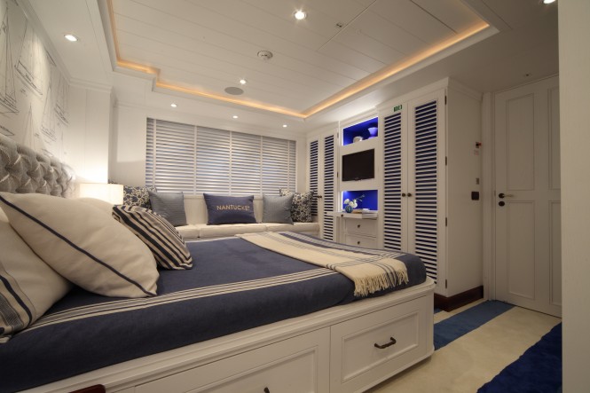 One of the VIP cabins on board luxury yacht Lady Trudy One of the VIP cabins on board luxury yacht Lady Trudy