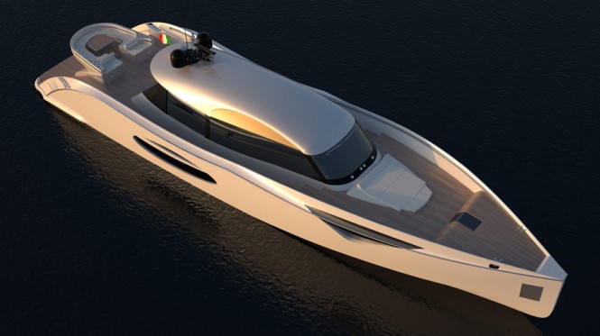 Pelican 80 Superyacht - View from above Pelican 80 Superyacht - View from above