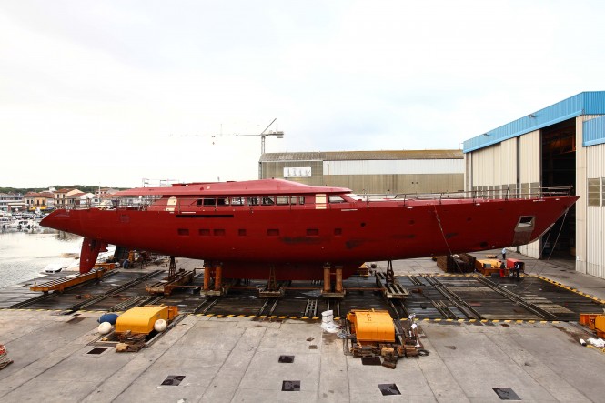 50m Super Yacht C.2173 by Perini Navi almost completed