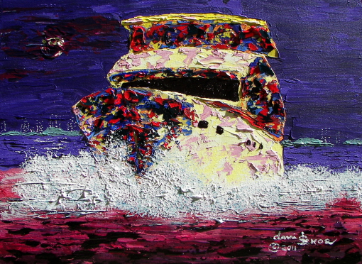 Right at You - painted by David Schor Right at You - painted by David Schor