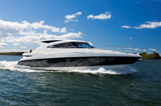 Riviera's 5800 Sport Yacht with IPS or Zeus propulsion will be on show at Miami Riviera's 5800 Sport Yacht with IPS or Zeus propulsion will be on show at Miami