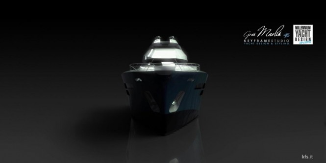 Super Yacht Gran Marlin 46 - front view Super Yacht Gran Marlin 46 - front view