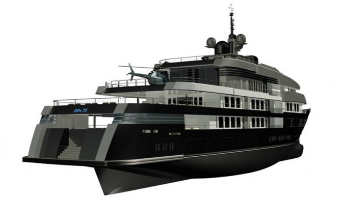 The 75m luxury yacht NPe75 by Gian Paolo Nari The 75m luxury yacht NPe75 by Gian Paolo Nari