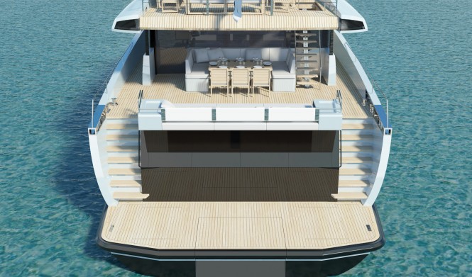 WallyAce Superyacht - rear view WallyAce Superyacht - rear view