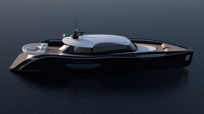 Yachting Ideas luxury yacht Pelican 80 - side view Yachting Ideas luxury yacht Pelican 80 - side view